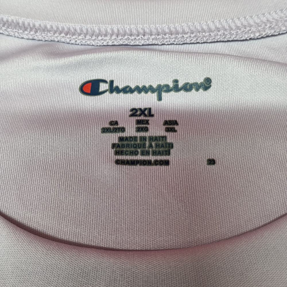 Champion Men's Double Dry‎ Anti-Odor T-Shirt Size 2XL Purple - Picture 3 of 8